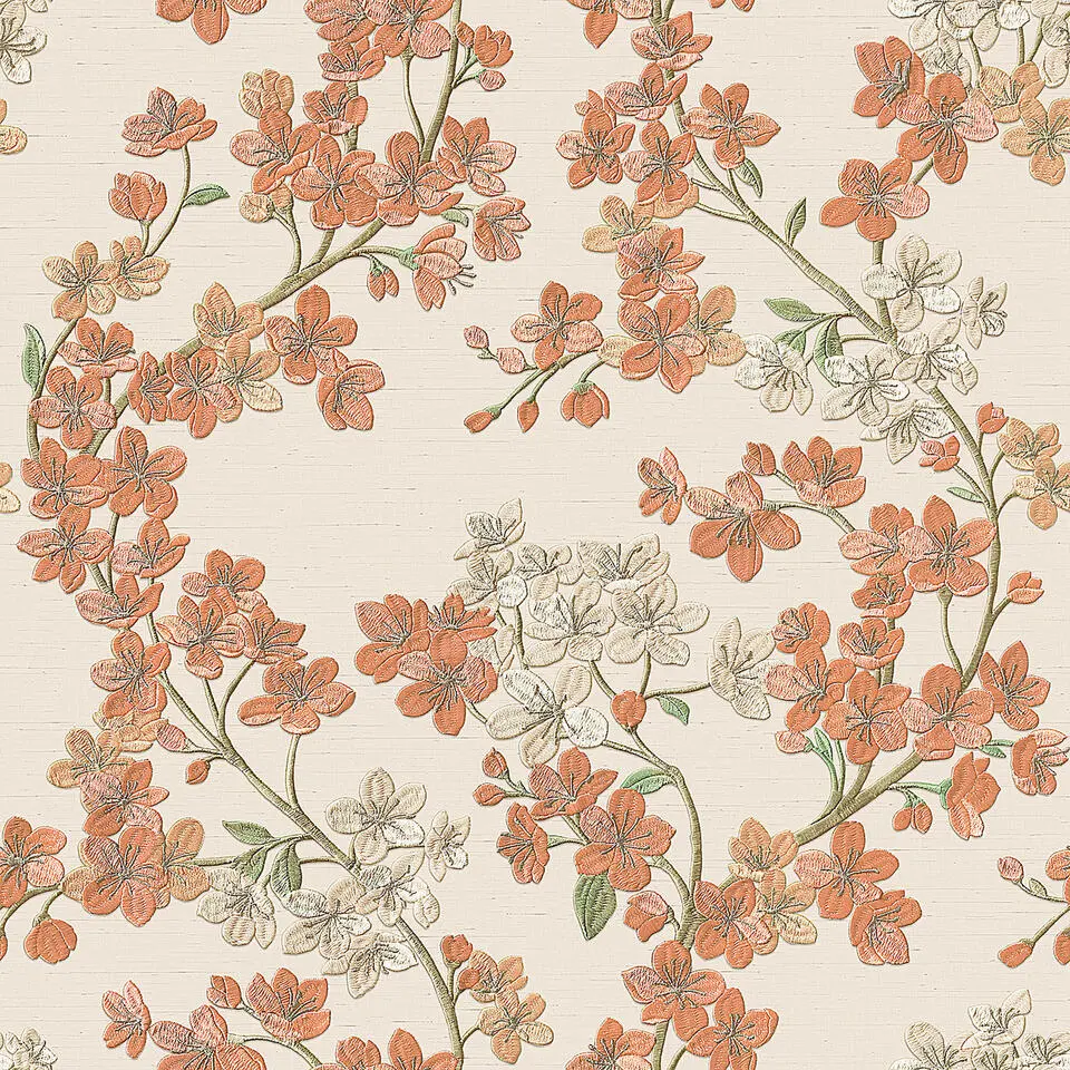 Dutch Wallcoverings - Grace Cherry blossom orange - GR322202
