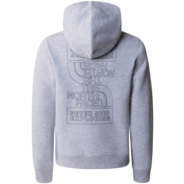 Sweatshirt THE NORTH FACE TEEN NEW GRAPHIC HOODIE TNF LIGHT GREY HEATHER
