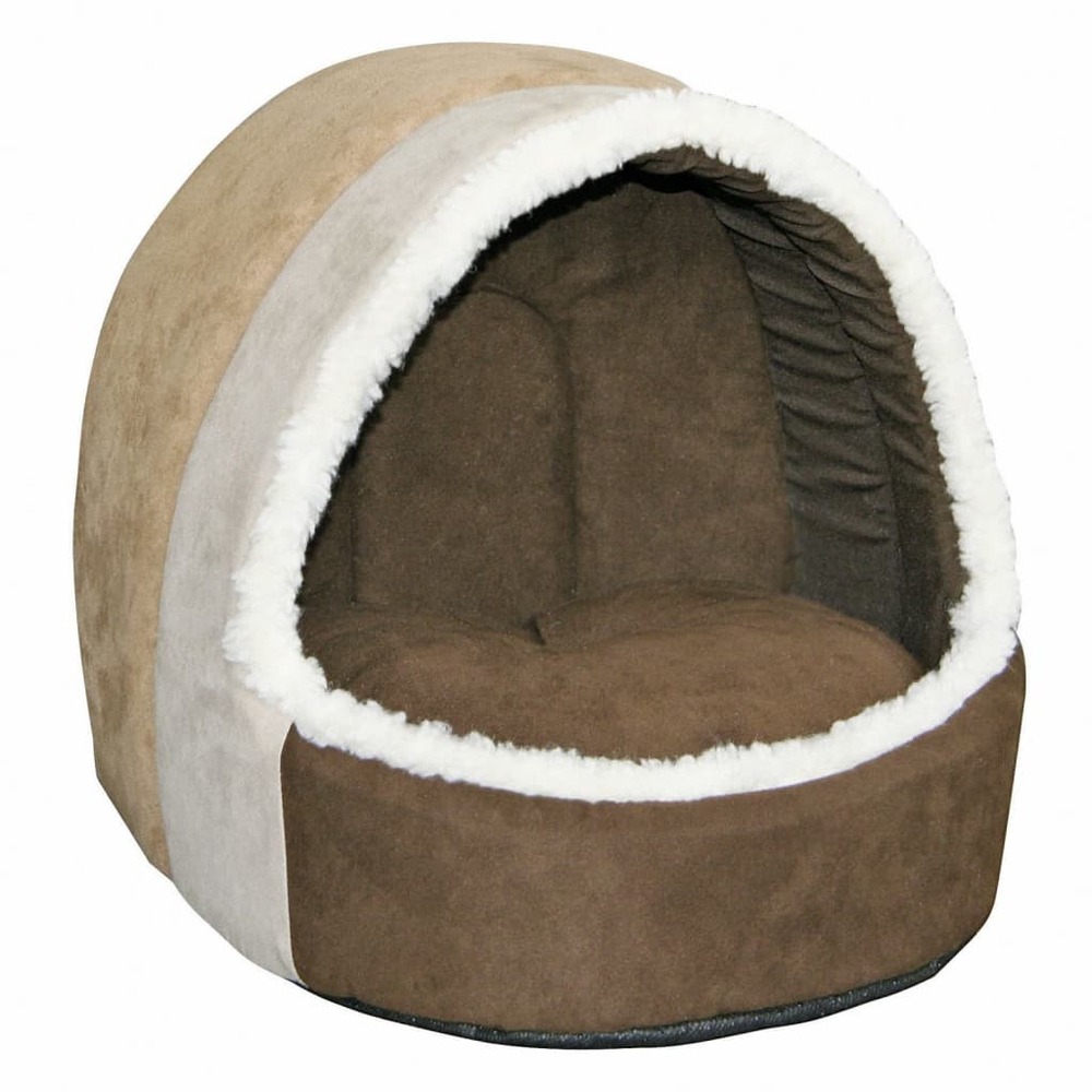 Grotte douillette pour animaux de compagnie amy 35x33x32 cm