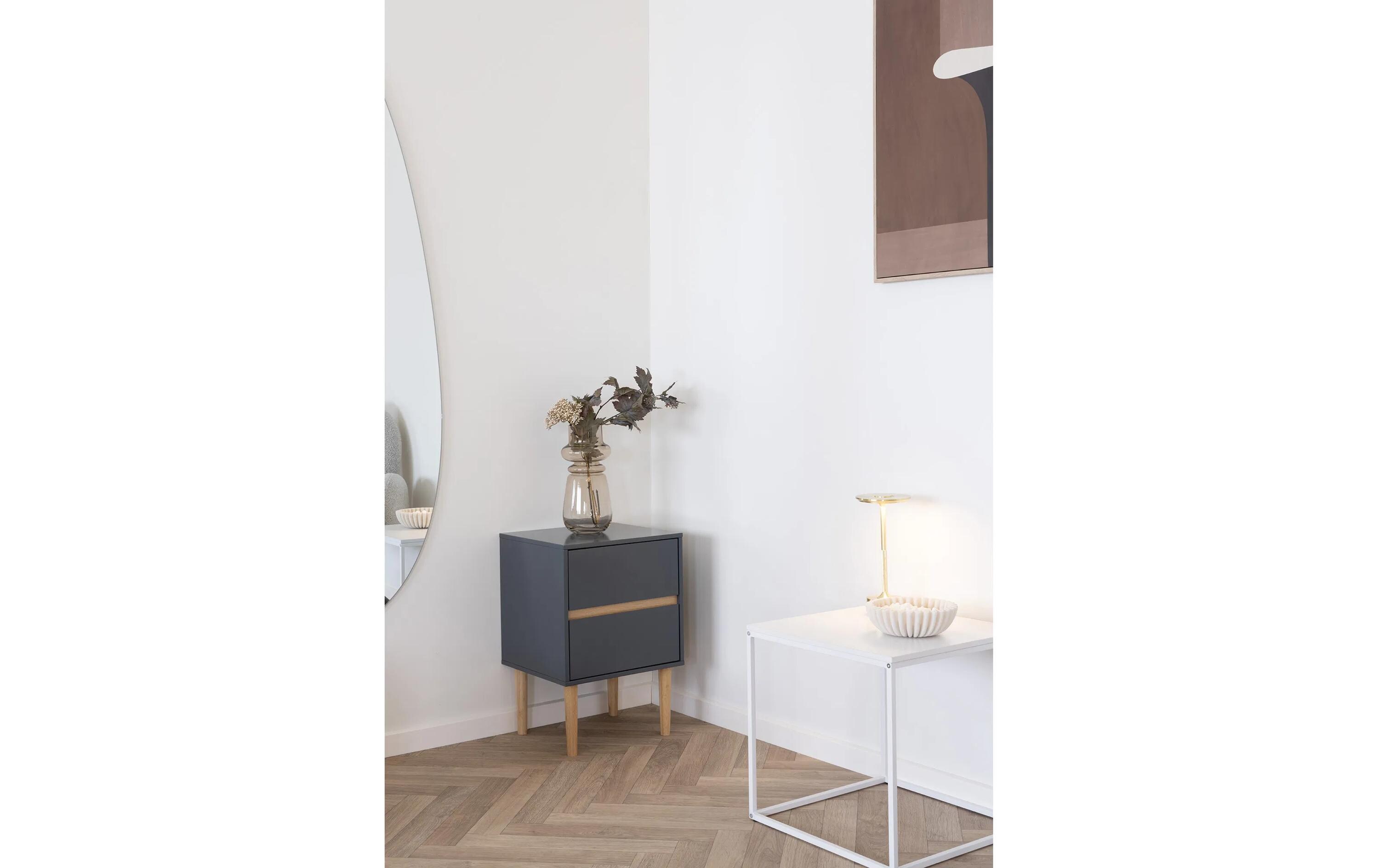 Beistelltisch Bisley 40 x 55 cm, GrauNachttisch