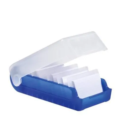 Herlitz 10720837 Lernkartei PP A8 transluzent farbig sortiert
