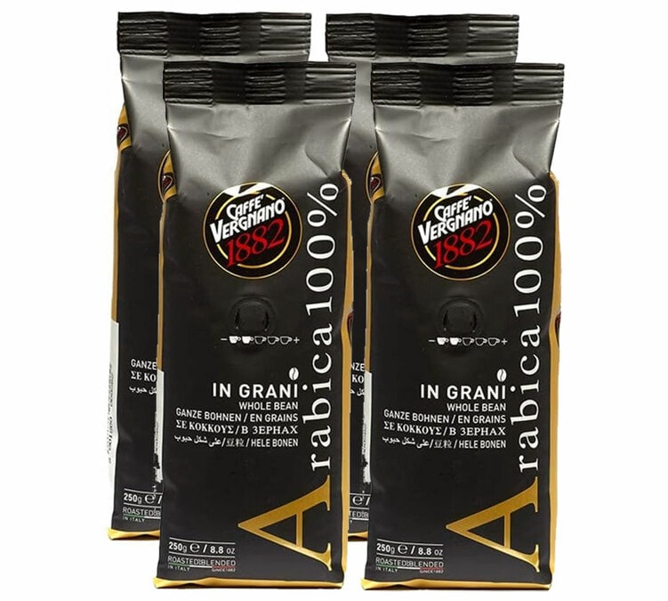 4x250g - Café en grain 100% Arabica - Caffè Vergnano