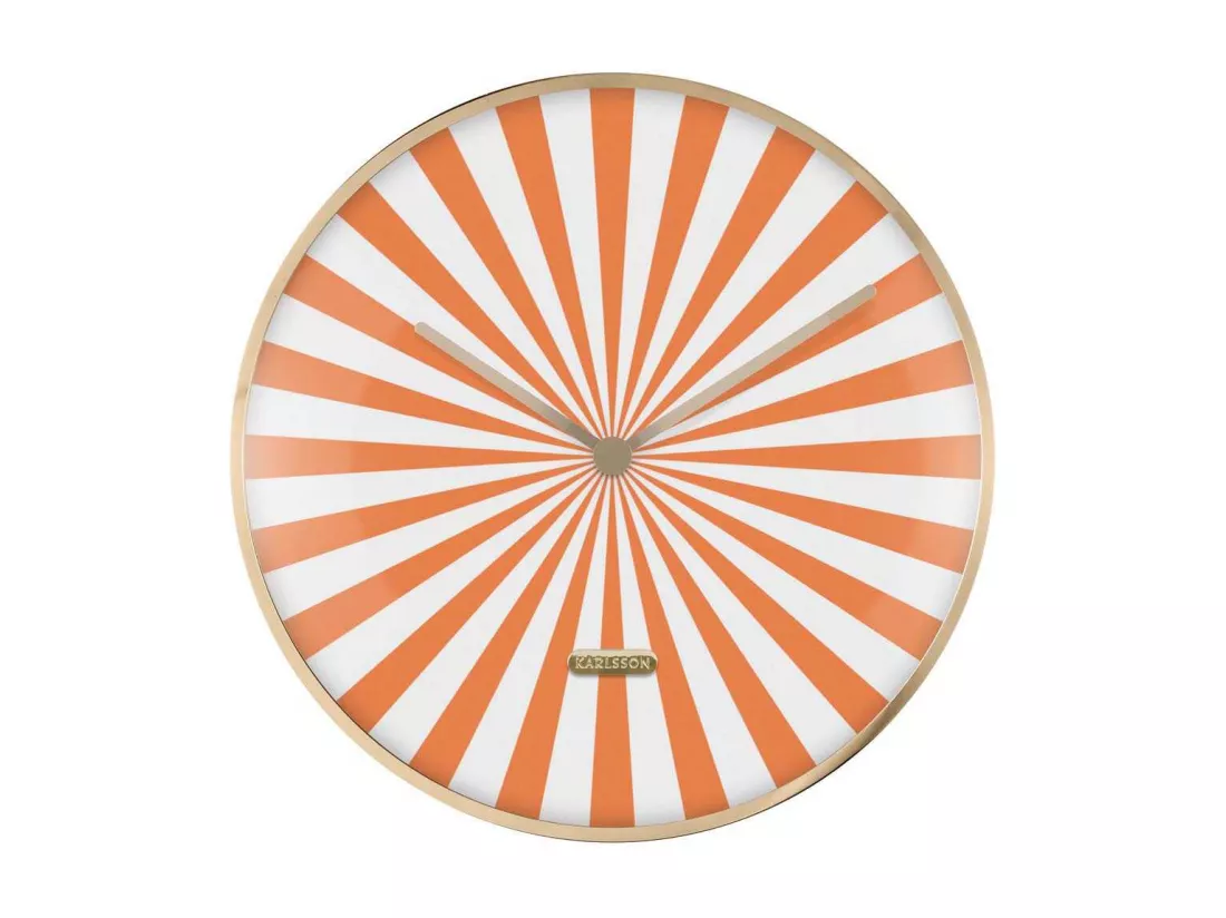 Horloge en métal Candy Swirl Dome