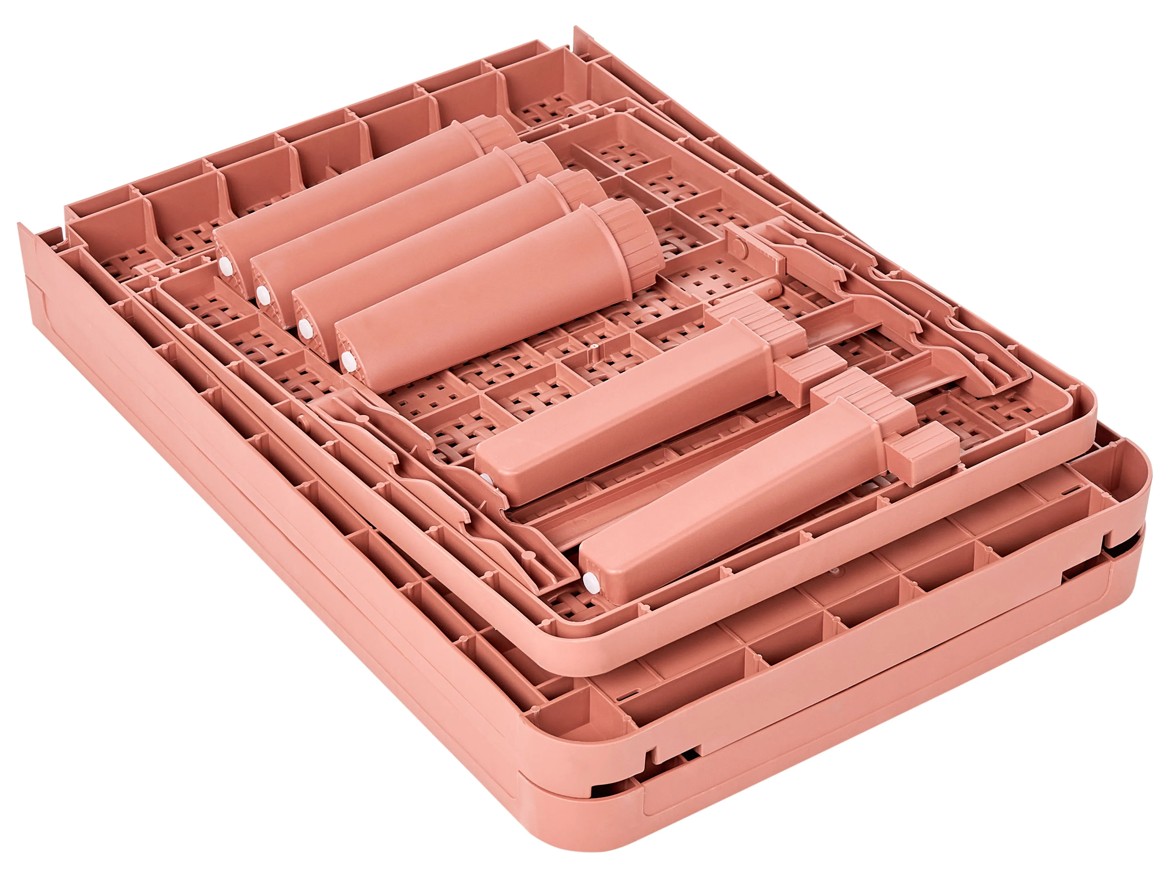 Ligstoel OSSIMO achteroververstelbaar Synthetisch materiaal Rood