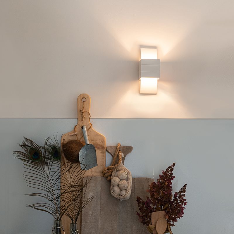 Moderne wandlamp wit met lichteffect - Amy