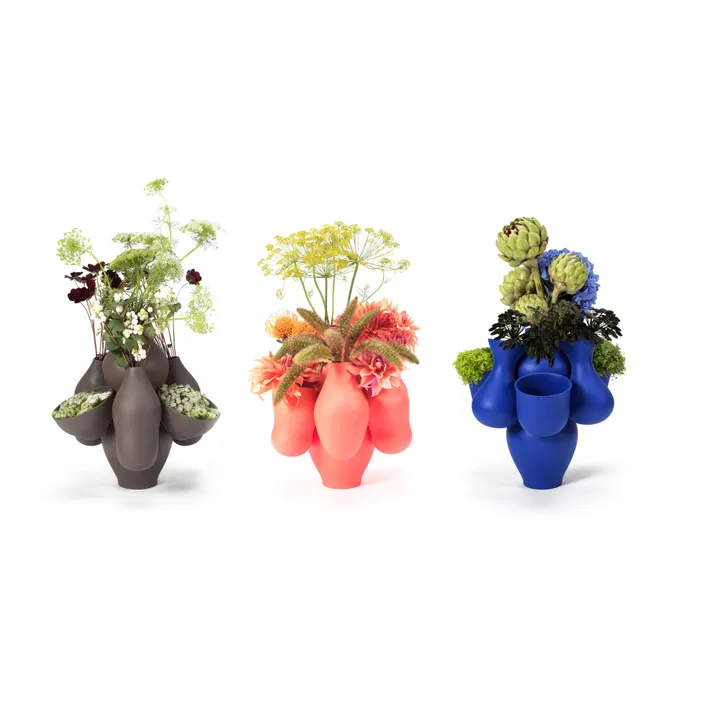 Moustache Vase en céramique Qucha, Jean-Baptiste Fastrez | Crème