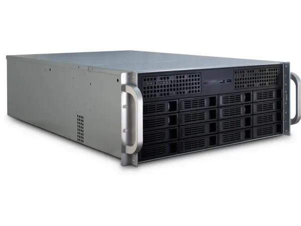 Inter-Tech IPC 4U-4416 - Rack-monterbar - 4U - forlænget ATX / SSI EEB - ingen strømforsyning (ATX) - USB