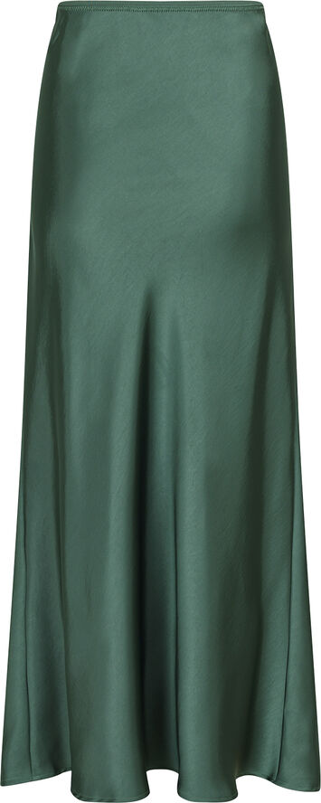 Neo Noir Vicky Heavy Sateen Skirt Forrest green