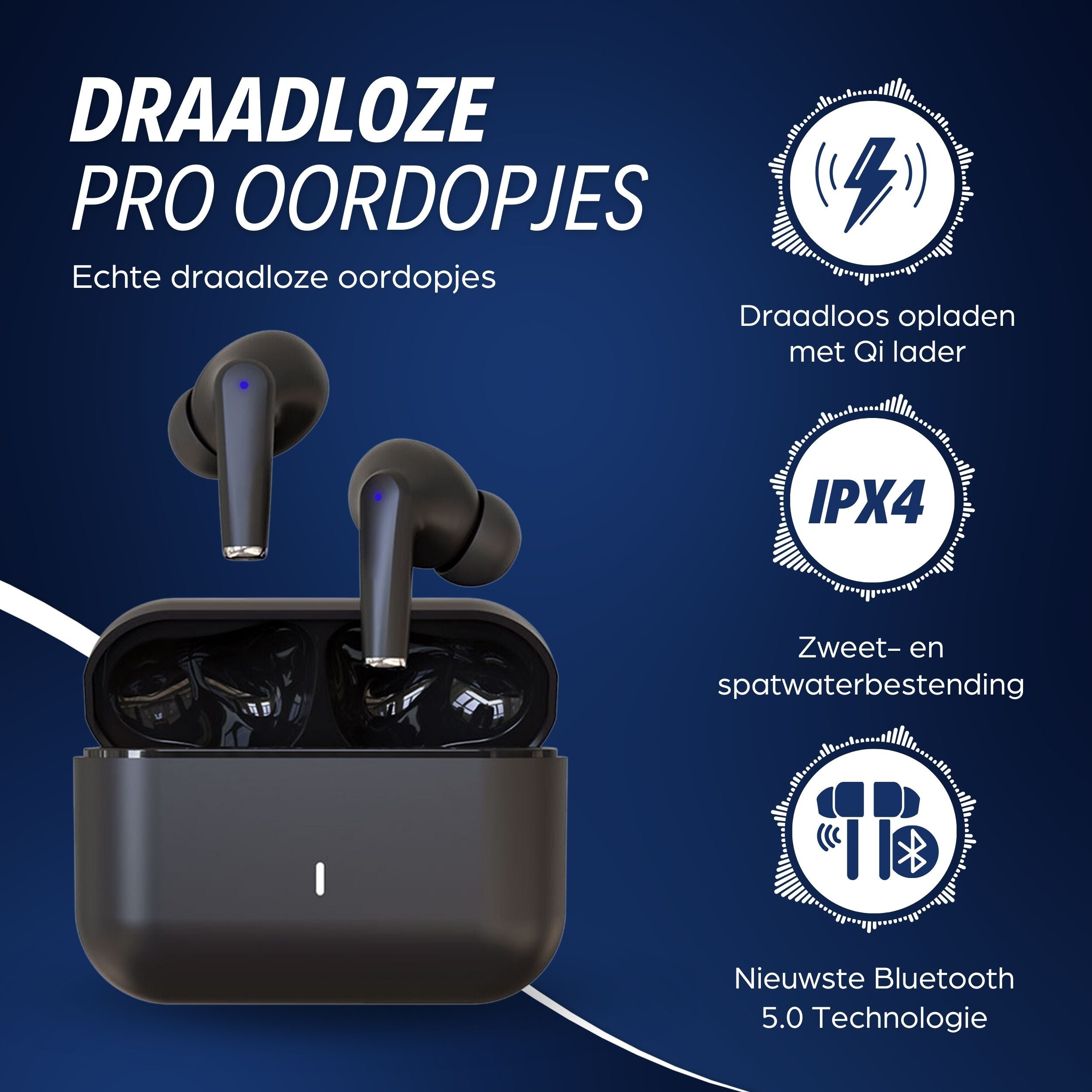 AV Audio Melody ANC Pro Black TWS oordopjes