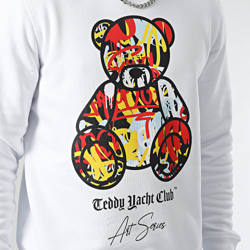 Sweat Crewneck Art Series Front Blanc