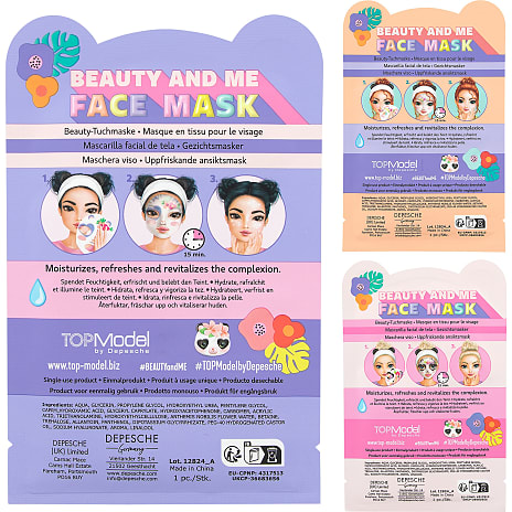 TOPModel Beauty and me ansigtsmaske – flere varianter - assorteret