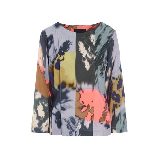 Bitte Kai Rand Haru FSC Bluse, Shadow Collage, XXL
