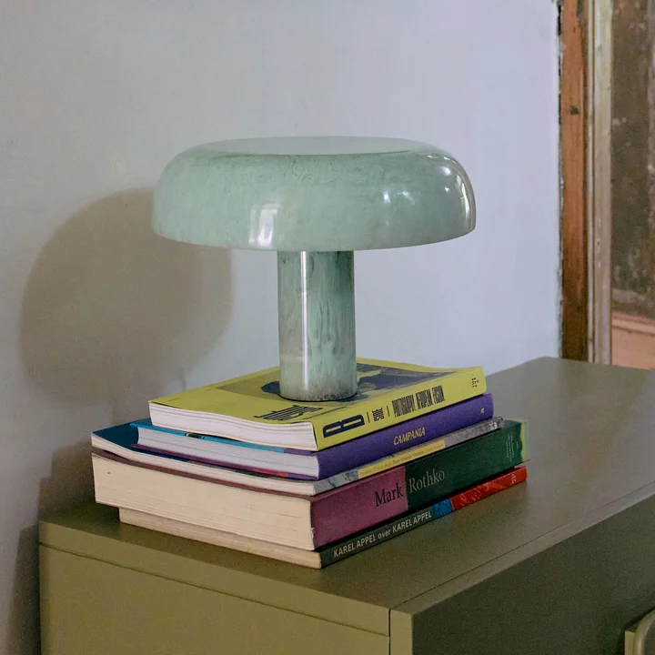HKliving - Mushroom Tischleuchte, chrom