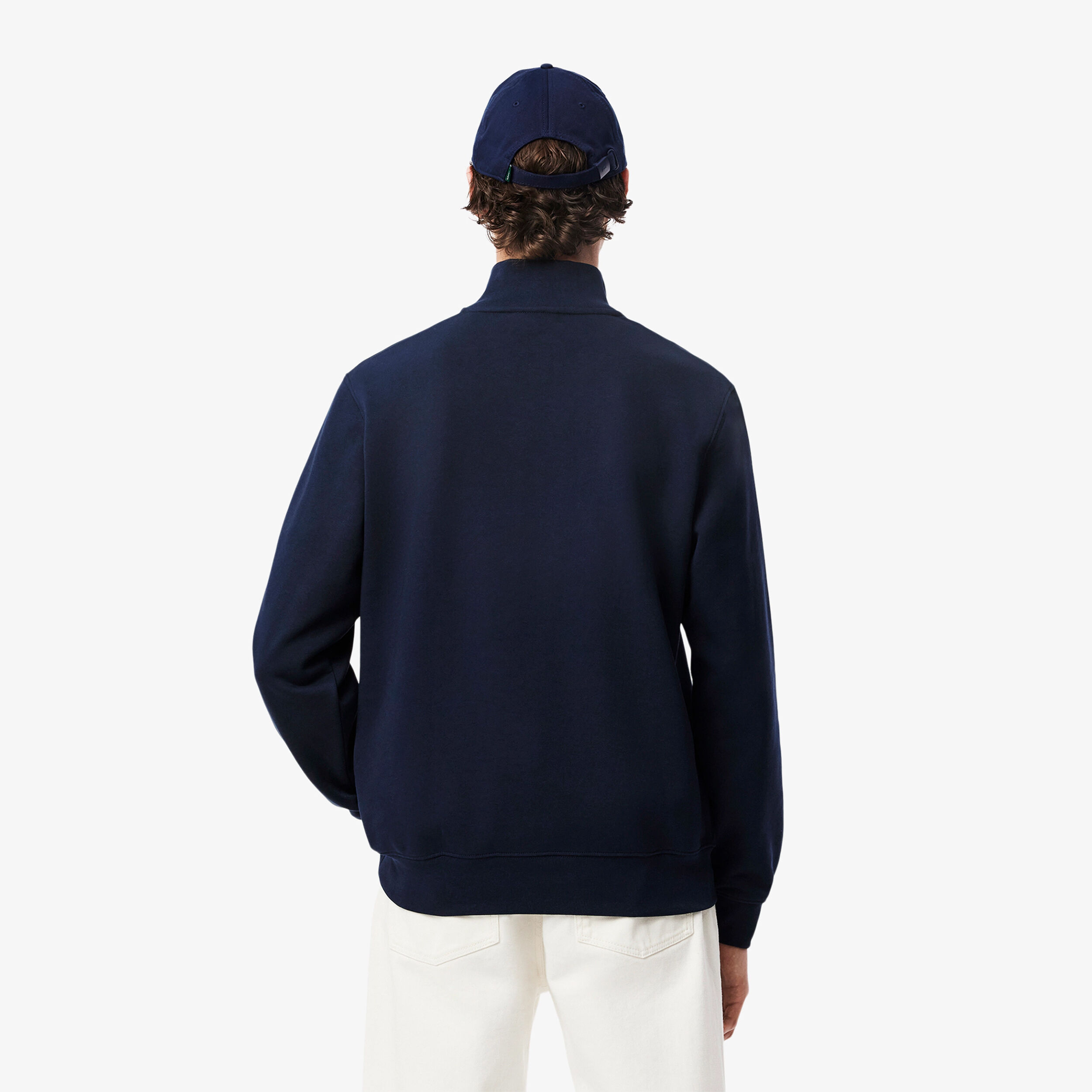 Lacoste High Neck Sweat-shirt Hommes - Bleu Foncé