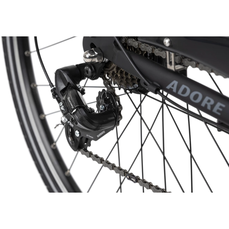 Adore Pedelec E-Bike Cityfahrrad 28'' Adore Versailles schwarz-blau schwarz