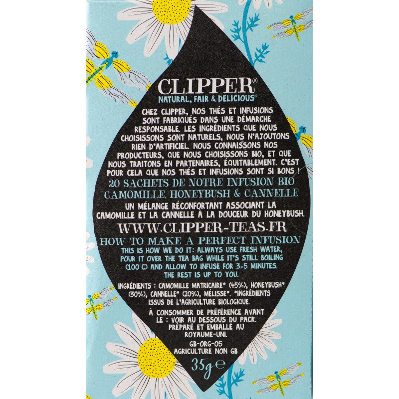 Infusion Keep Calm bio Clipper - Boîte de 20 sachets