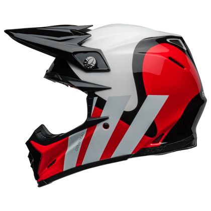 Casque cross Bell MOTO-9S FLEX HELLO COUSTEAU 2023 - Rouge