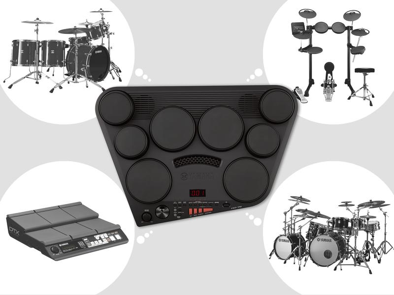 Yamaha E-Drum DD-75 Transportables und kompaktes All-in-One-Digital-Drumset