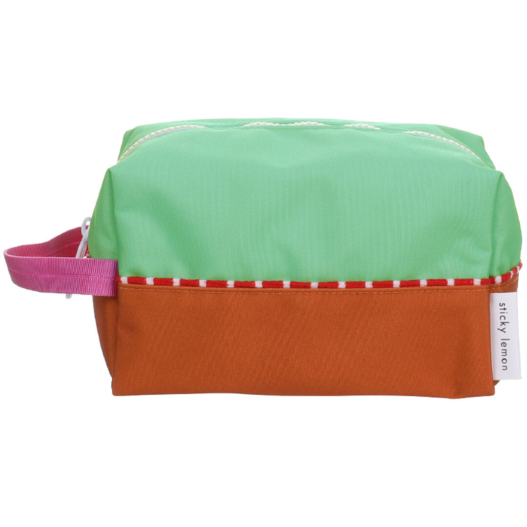 Sticky lemon toilettas - towel green - orange