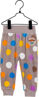 Pippi Langstrømpe Bubbles Velour Bukse, Beige