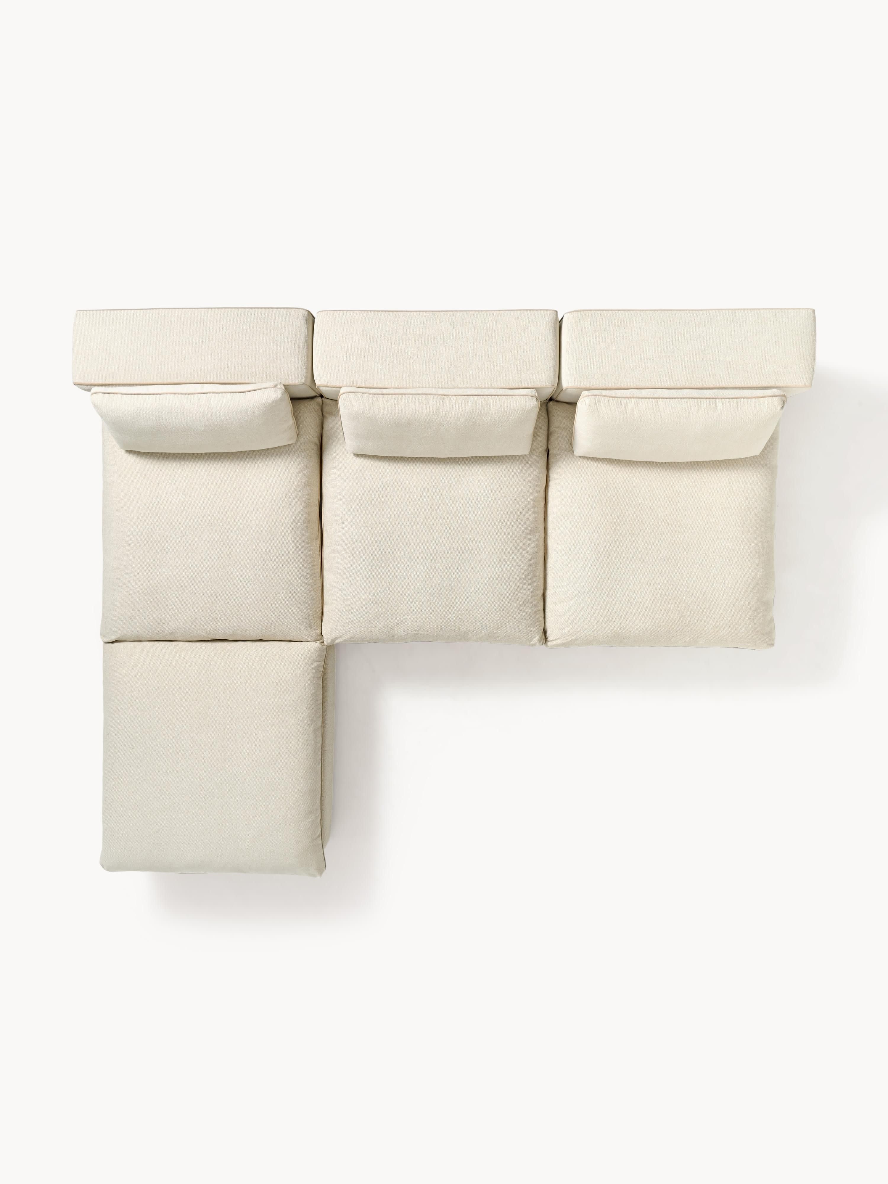 Modulaire XL bank Felix met poef (links/rechts)