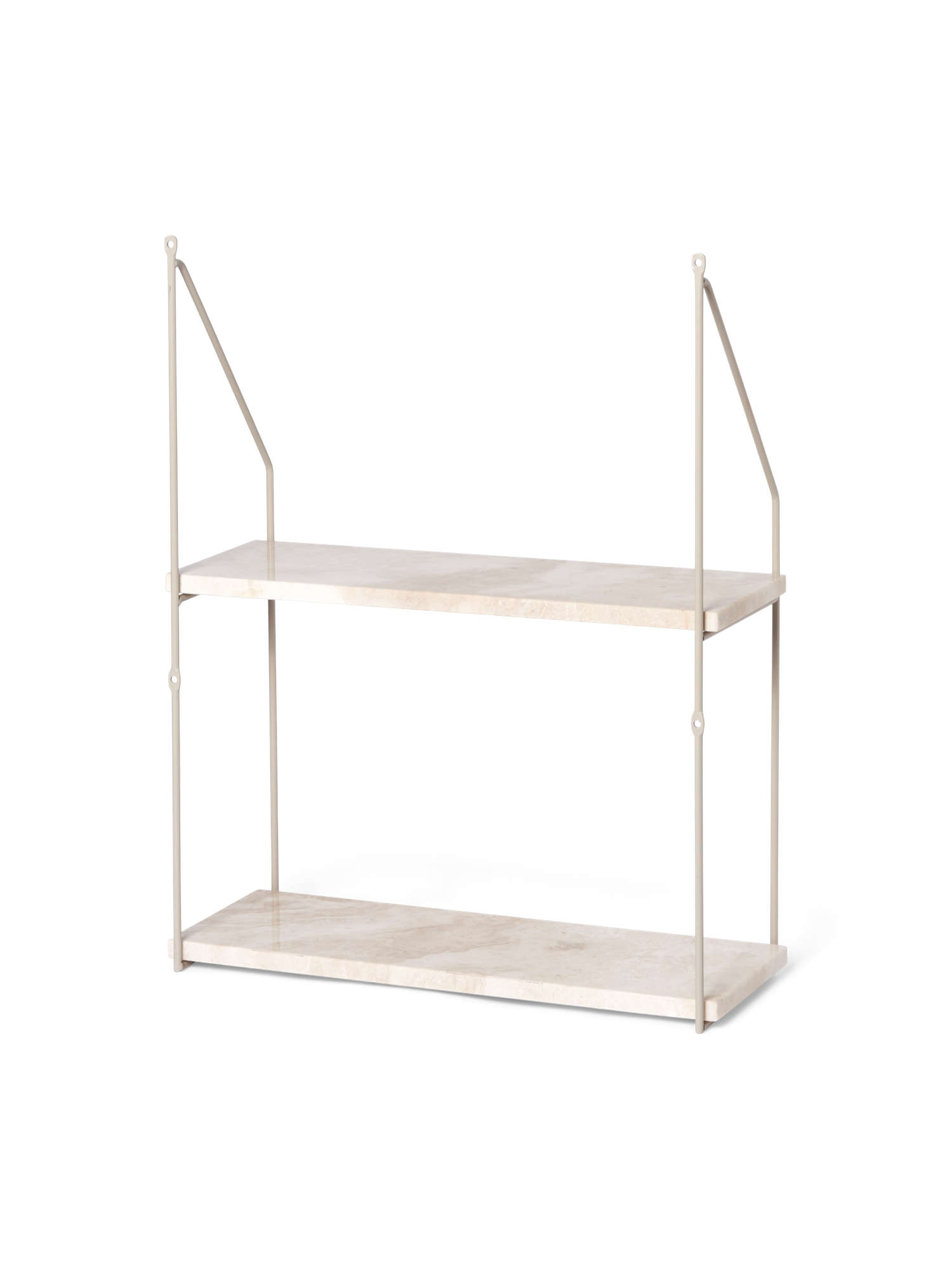 Væghylde | Marmor/jern. 45 x 16,5 x 56 cm. | Off White
