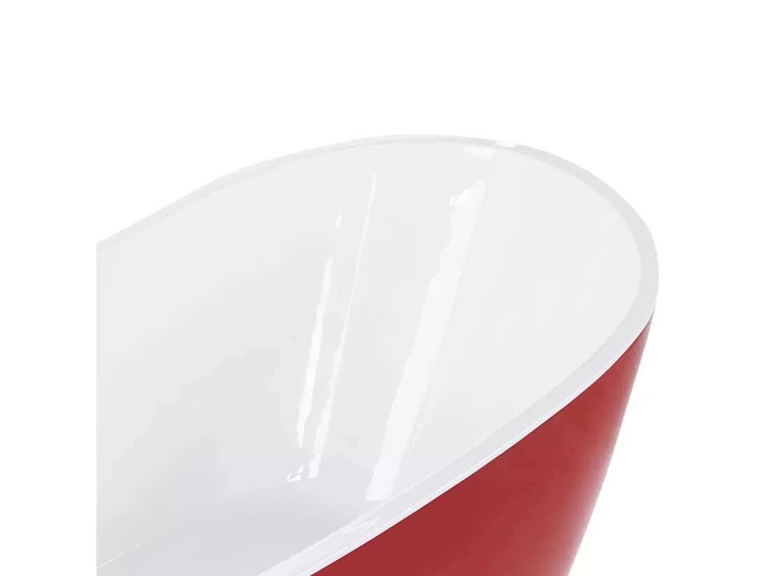 Baignoire îlot 170 x 77 cm rouge ANTIGUA
