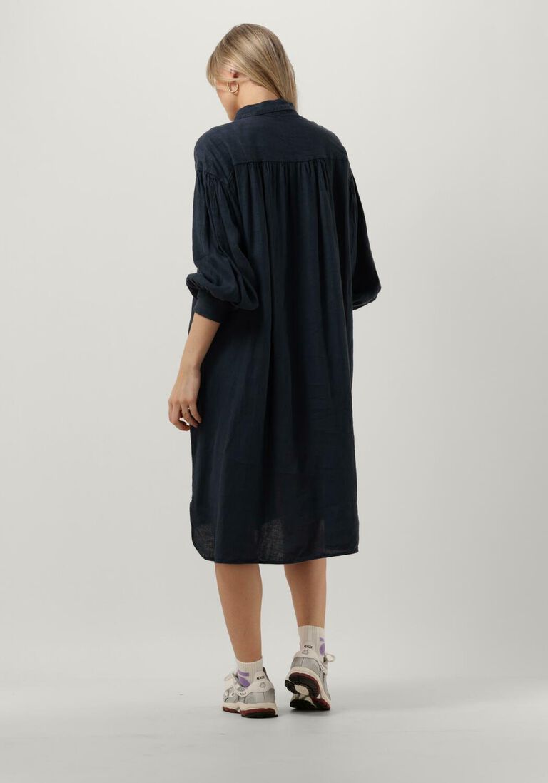 BY-BAR blauwe by-bar midi jurk sarah linen long dress