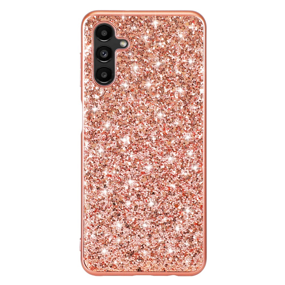 Samsung Galaxy A54 5G Hybrid Hardcase Schutzhülle im Glitzer Design - Roségold