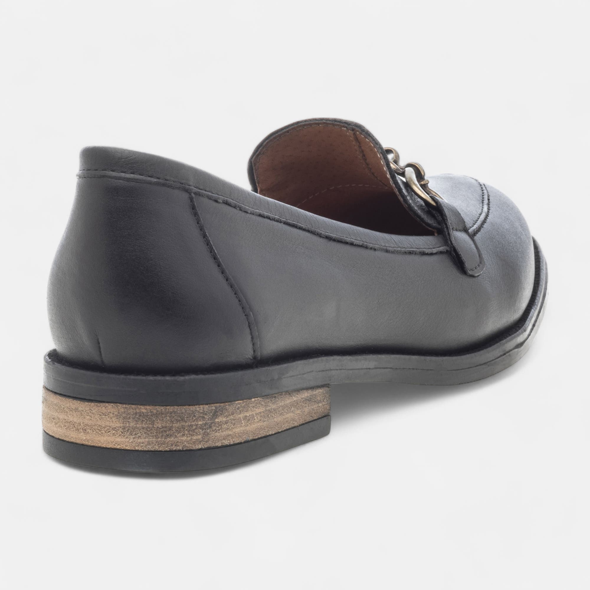 Mocassins Femme en cuir noir