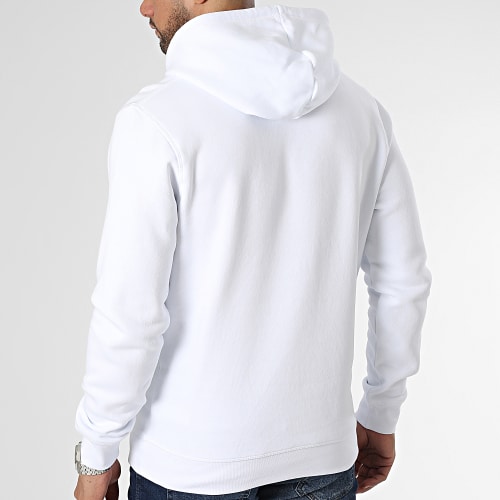 Sweat Capuche Skull Blanc Noir