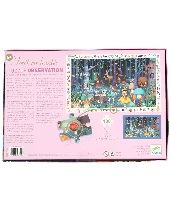 Puzzle ZAUBERWALD 100-teilig in bunt