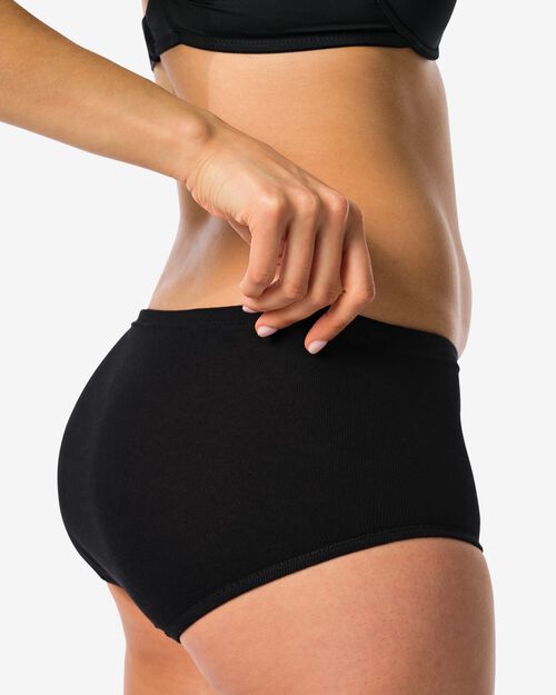 lot de 2 slips femme noir