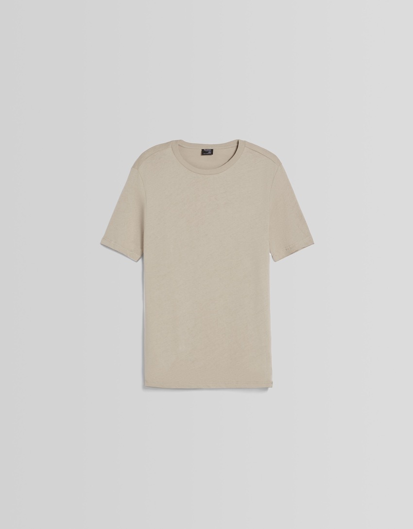 Camiseta de manga curta com modelagem regular