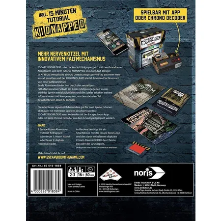Noris Spiele Escape Room Duo