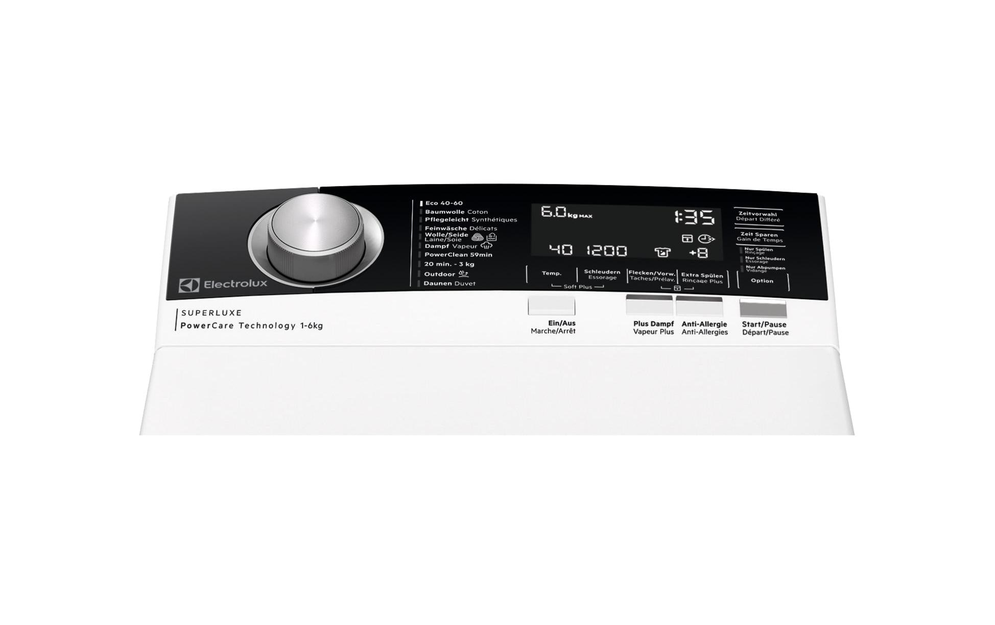 Waschmaschine WASL5T500 Oben (Toplader)<br>Toplader mit 6 kg Ladekapazität