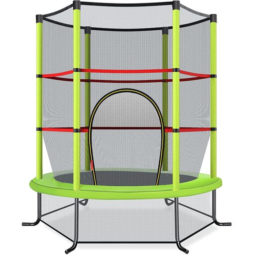 Cama elástica Costway de 165 cm com rede de segurança