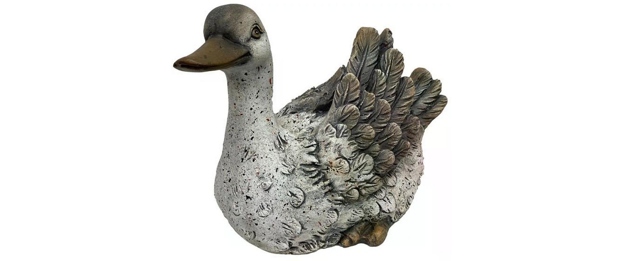 Dekofigur Ente Grau, 31.8 x 18.7 x 23.5 cmDekoente