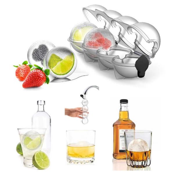 2-pack isform for isballer rundt isbiter isbit form kuler plast