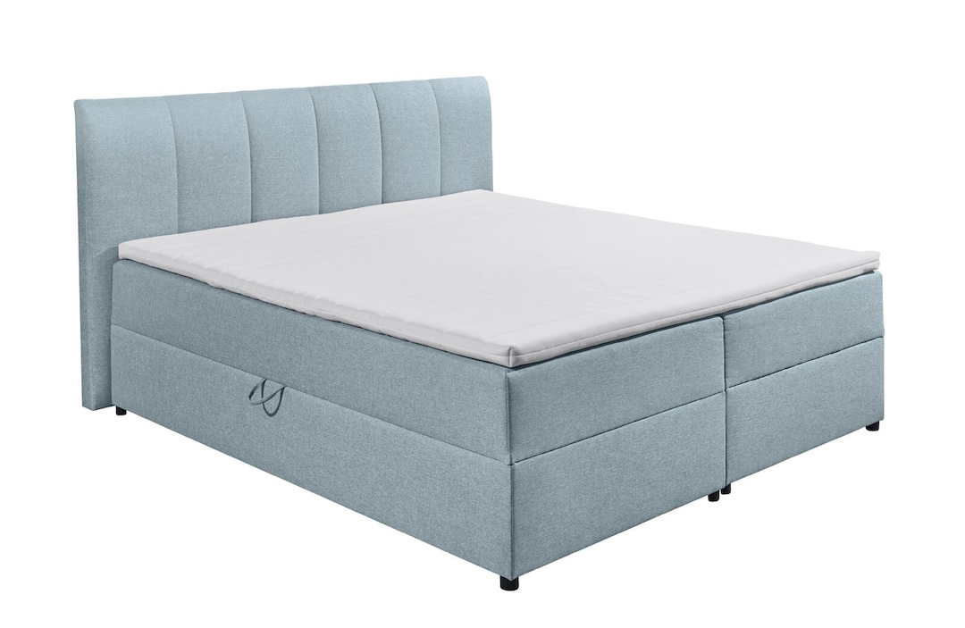 Boxspringbett GRAZIA 180 x 200 cm pastellblau