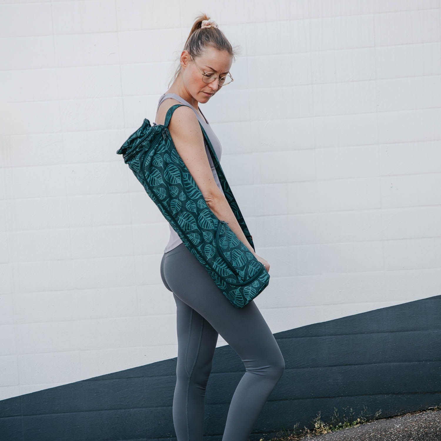 bodhi Maharaja Collection: Gemusterte Asana Bag Bodhi Leaves