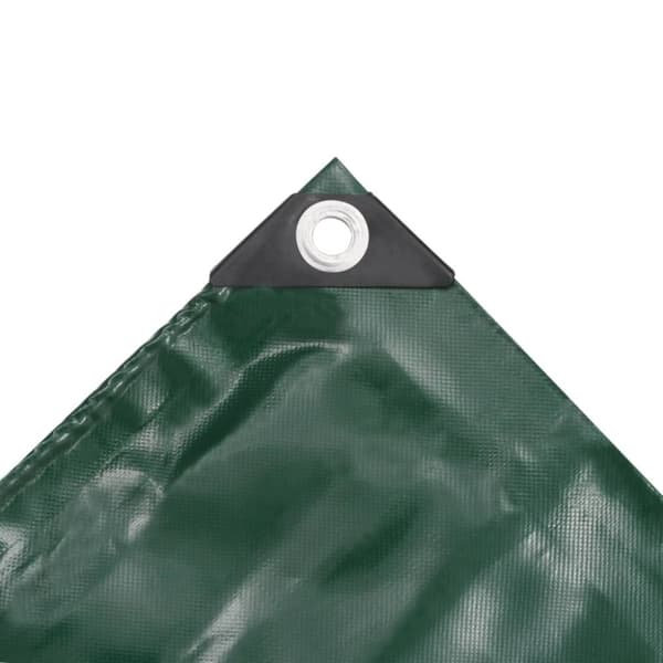 vidaXL Presenning 650 g/m² 4x7 m grønn