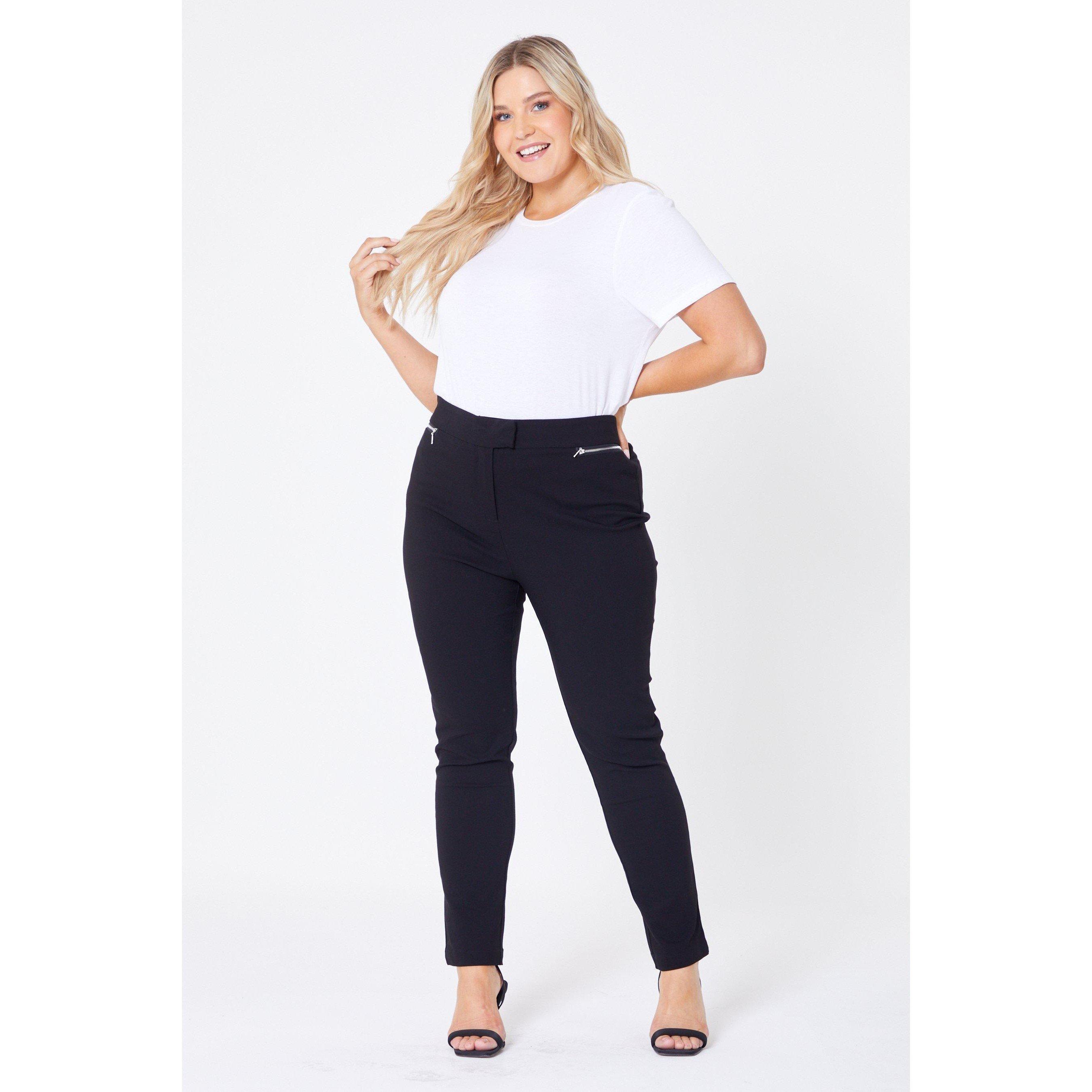 Be You Ladies Bengaline Zip Pocket Slim Trousers