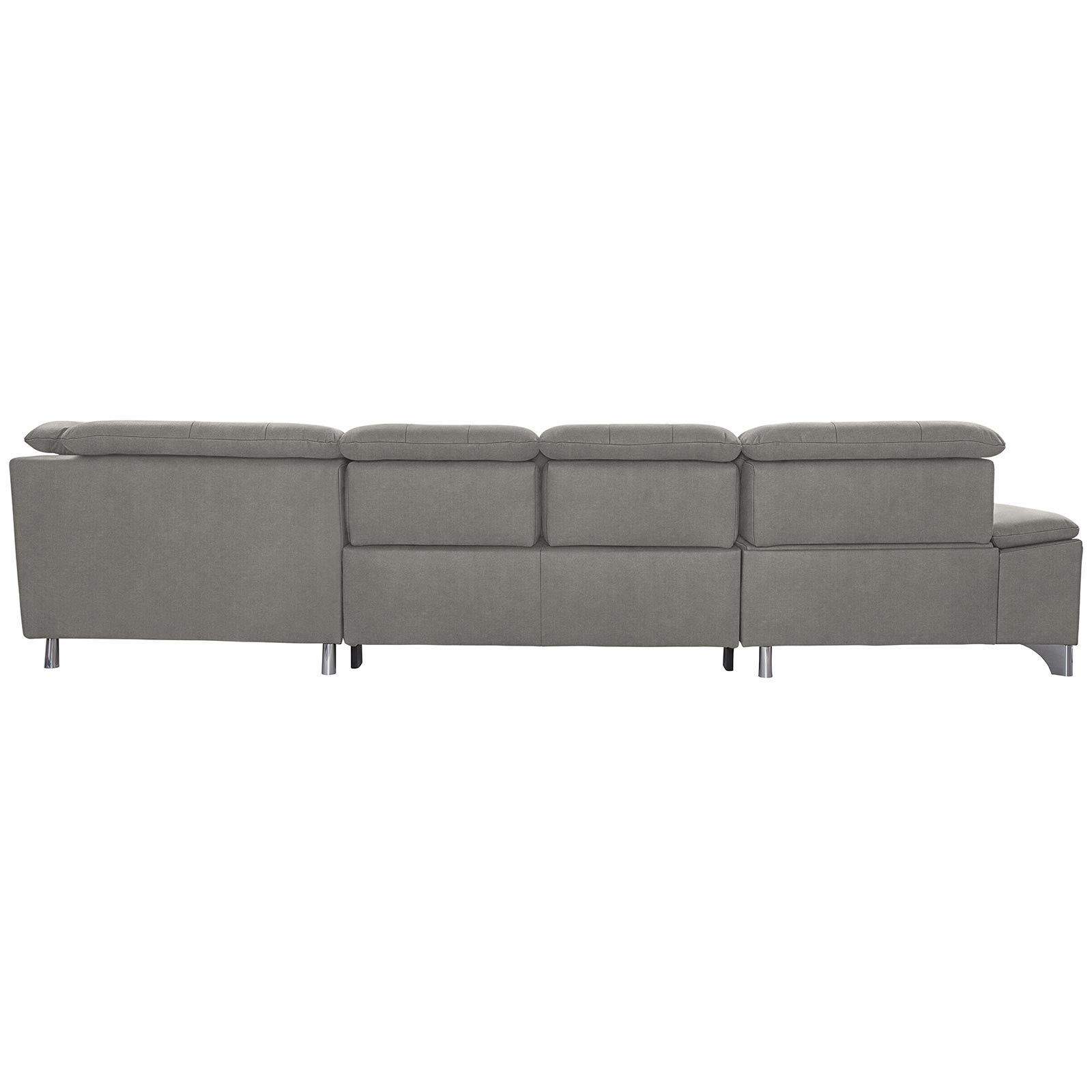 polsterpower Wohnlandschaft - Belle silver - Basismodell - Recamiere links