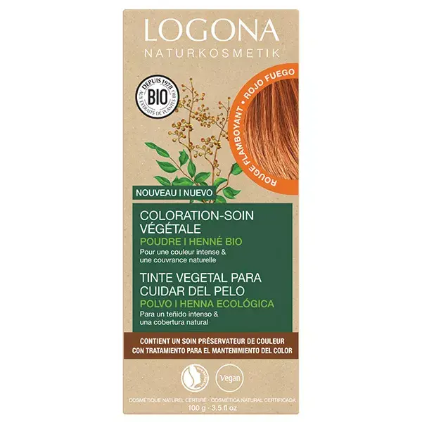 Logona Coloration-soin rouge flamboyant 100g