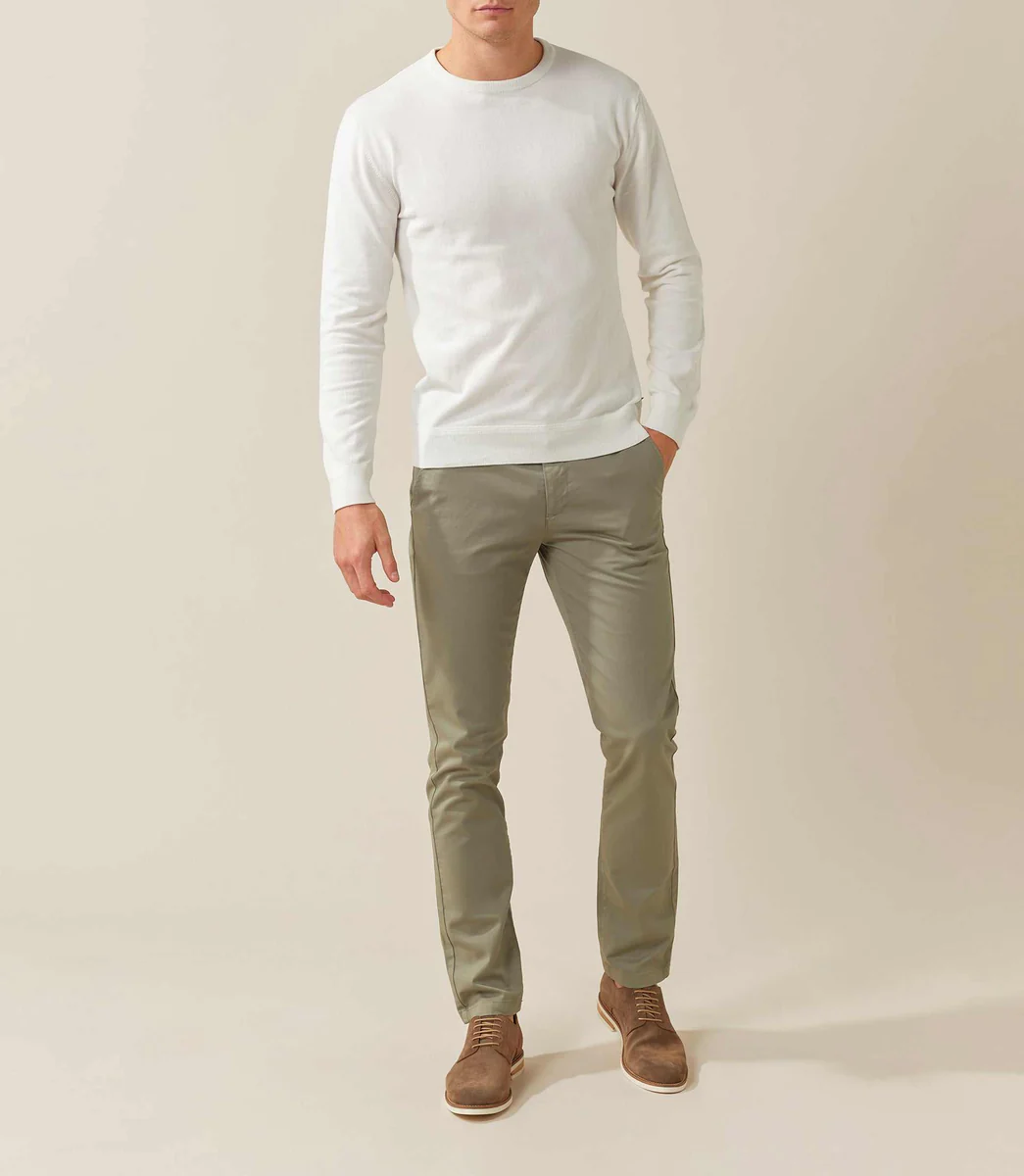 Pull col rond blanc 