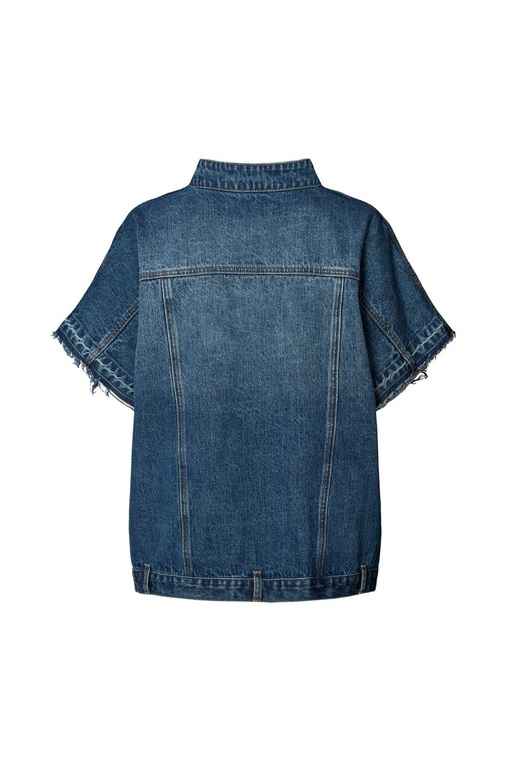 Rabens Saloner  Mir denimvest - Washed Indigo