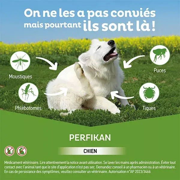 Clement Thekan Perfikan Tratamento contra pulgas e carrapatos para cães 1,5-4kg 4 pipetas