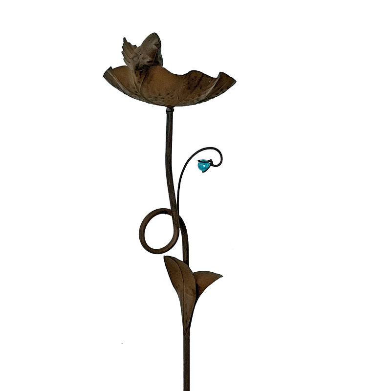 Ensemble 3 tuteurs mangeoire oiseaux 110x17cm
