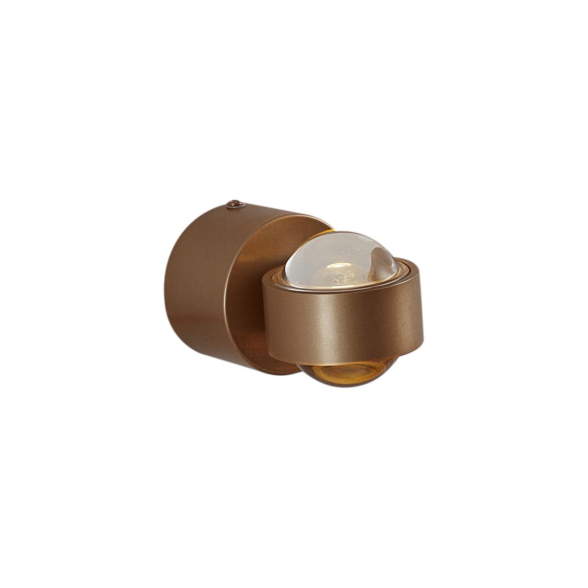 Design wandlamp donker brons incl. LED IP44 - Lens